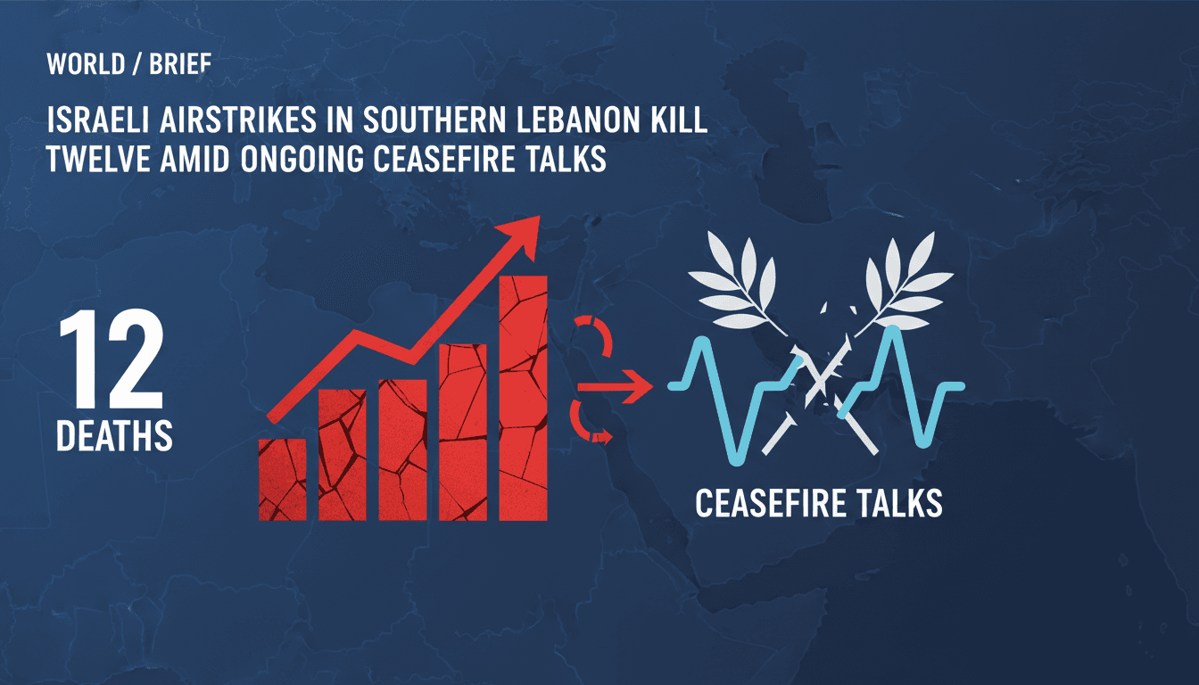 A map highlighting the conflict zones in southern Lebanon and Israel.