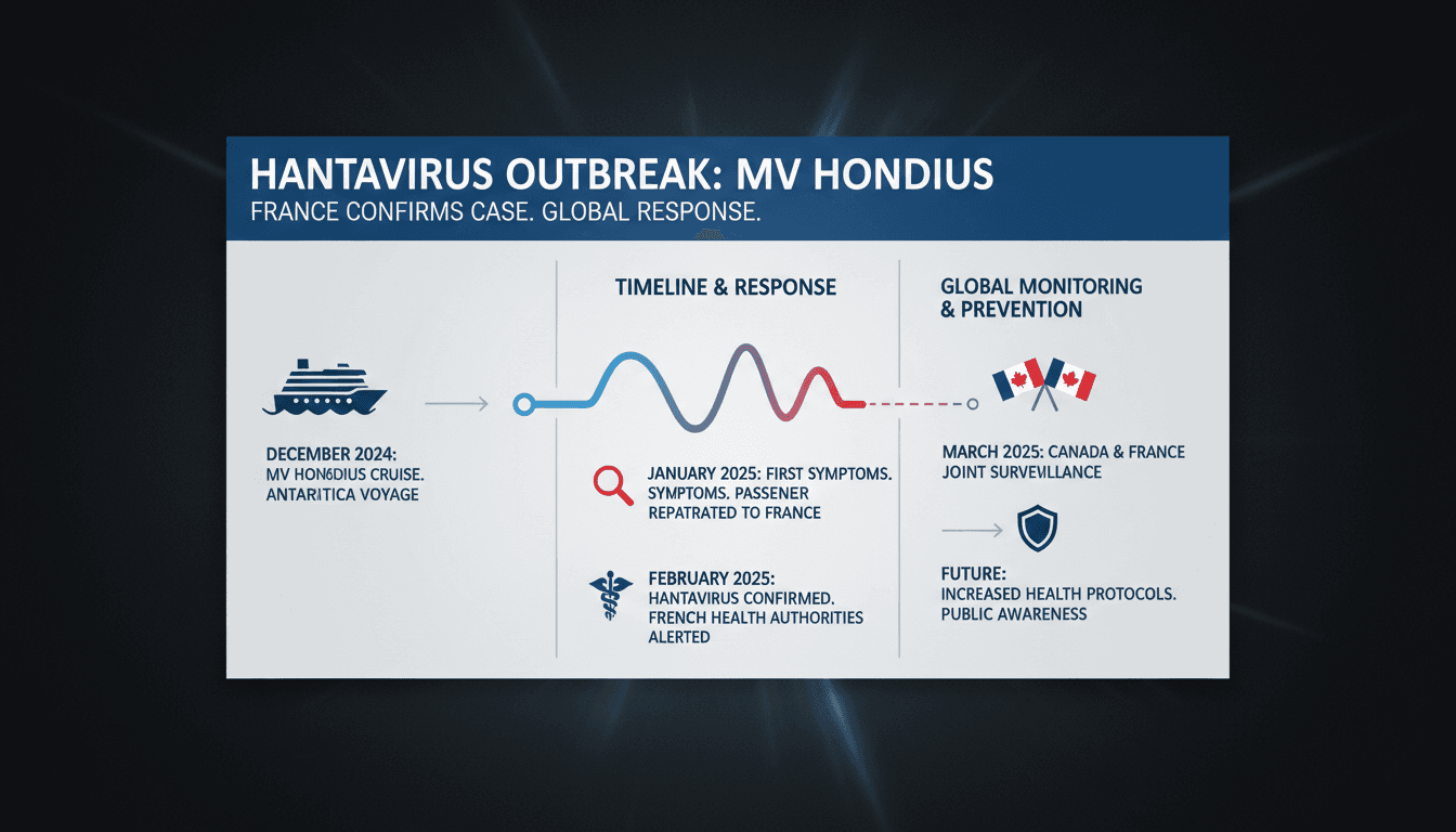 Hantavirus outbreak linked to MV Hondius cruise ship confirmed in France