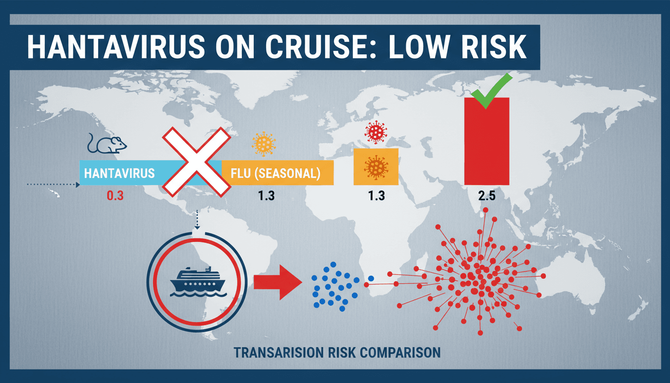 Hantavirus outbreak reported on cruise ship with low transmission risk