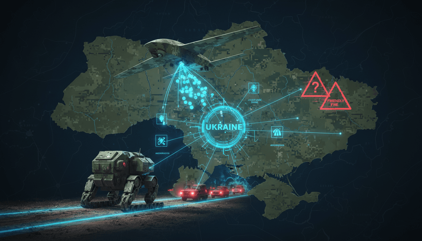 Ukrainian military drones and ground robots in action