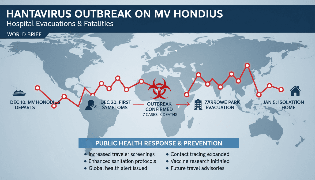 Hantavirus outbreak on MV Hondius leads to hospital evacuations and fatalities