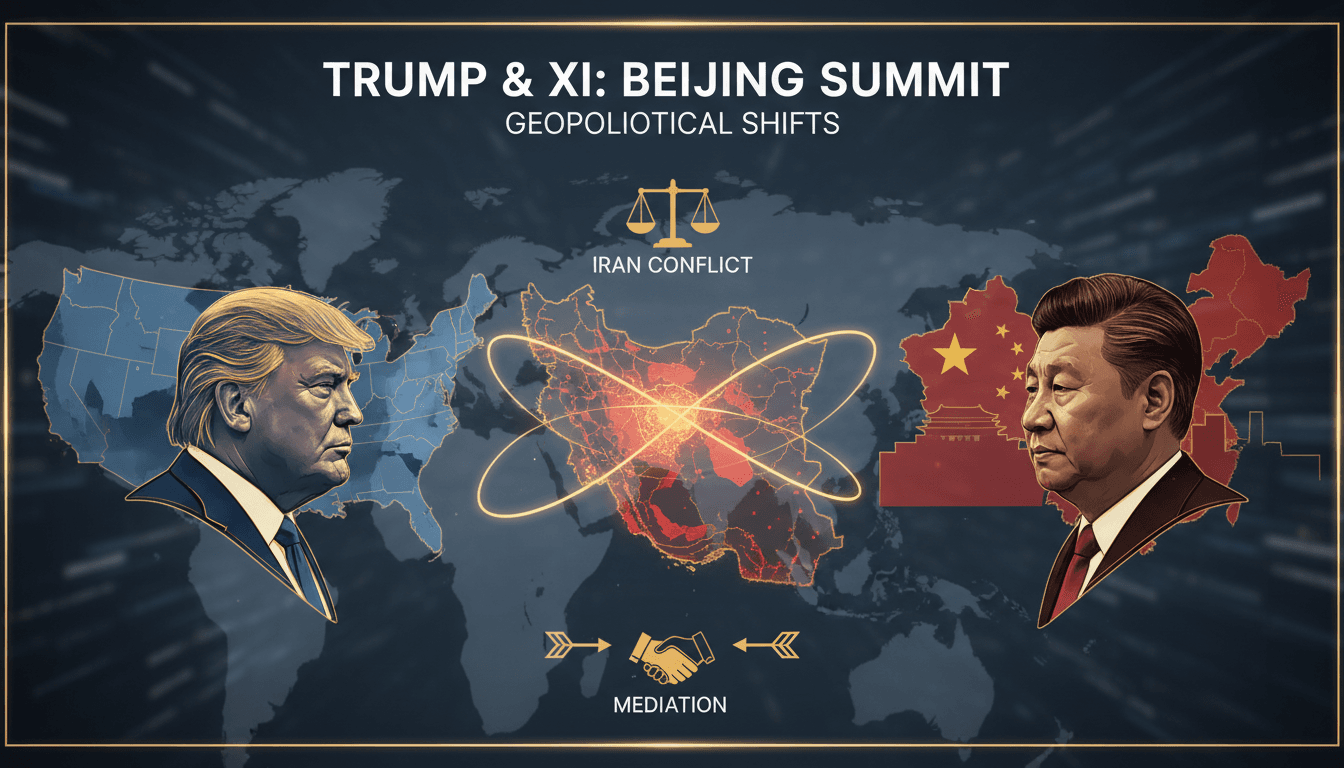 Trump and Xi Jinping at the summit discussing Iran conflict mediation