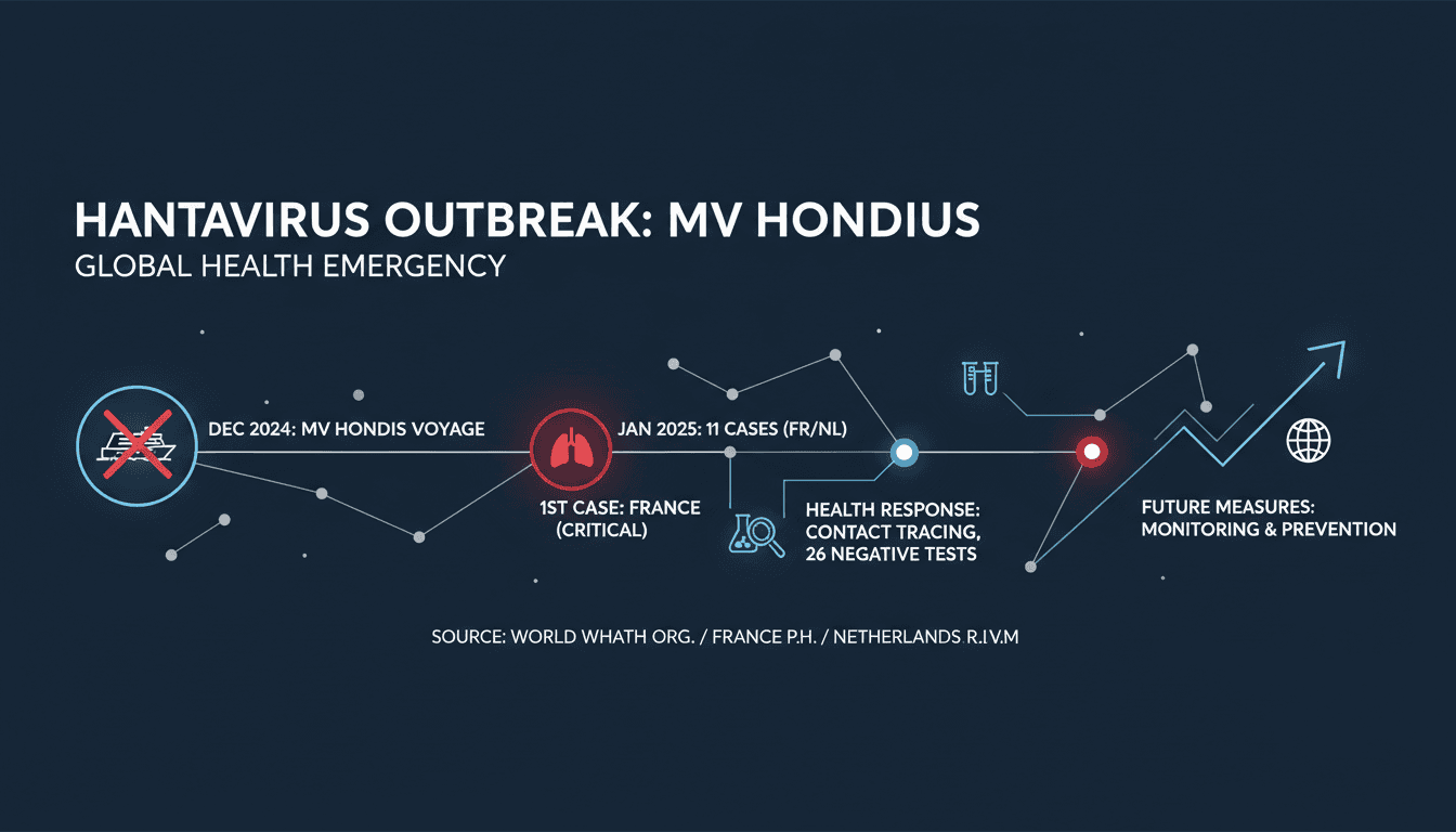 Hantavirus outbreak linked to MV Hondius cruise ship escalates with critical case in France