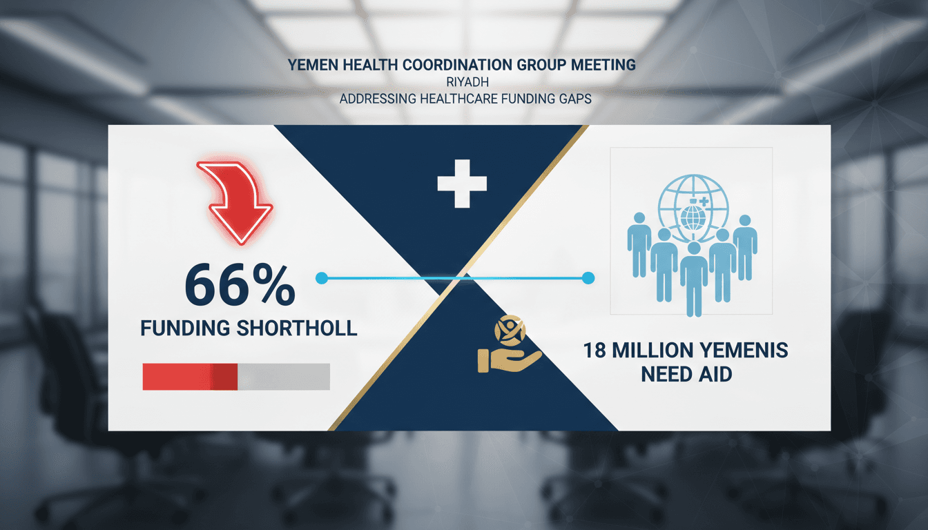 International Yemen Health Coordination Group meeting in Riyadh addresses healthcare funding gaps