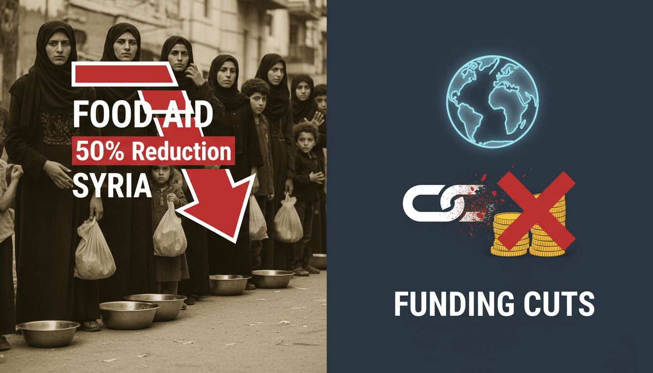 WFP Cuts Emergency Food Aid to Syria by 50%