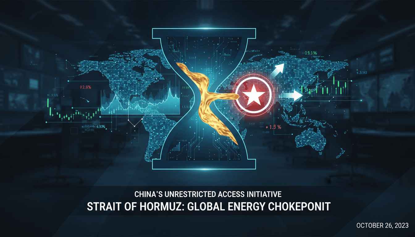 China seeks unrestricted reopening of the Strait of Hormuz