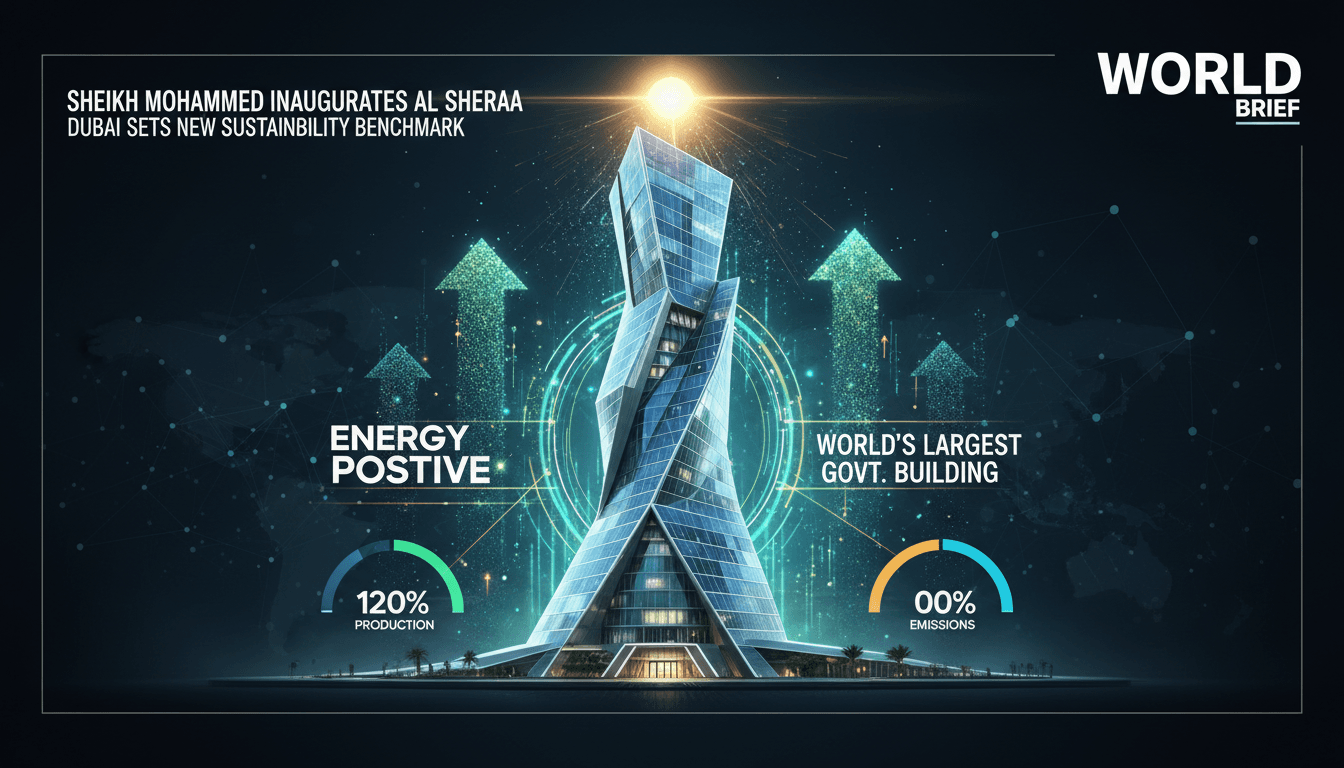 Sheikh Mohammed inaugurates world's largest energy-positive government building in Dubai