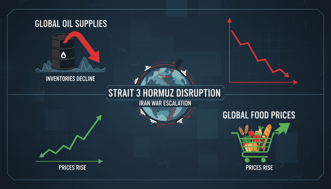 Iran war disrupts global food and oil supplies through Strait of Hormuz