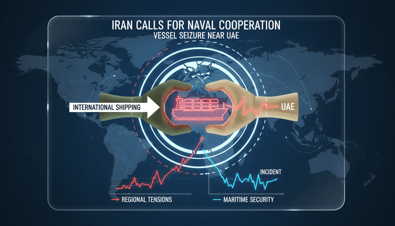 Iranian naval forces in the Strait of Hormuz amidst rising tensions