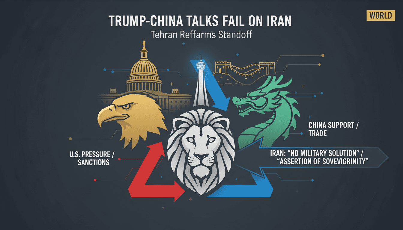 Diplomatic discussions between Trump and Chinese officials on Iran.