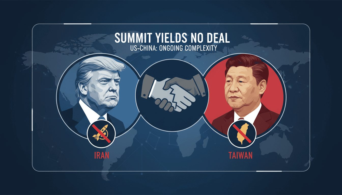 Trump and Xi conclude summit with no significant agreements on Iran and Taiwan