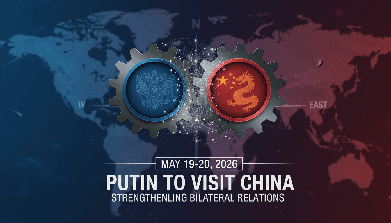 Putin to Visit China in May 2026 to Strengthen Bilateral Relations