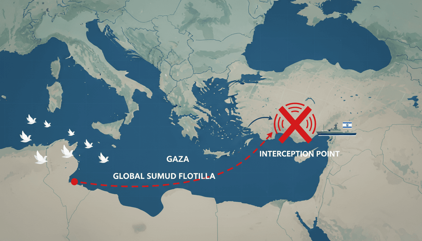 Israeli forces intercept Global Sumud Flotilla attempting to breach Gaza blockade