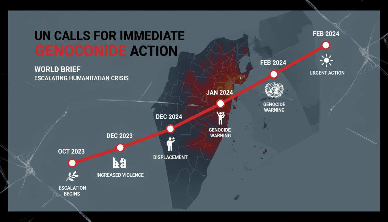 UN calls for action to prevent genocide in Gaza amidst crisis
