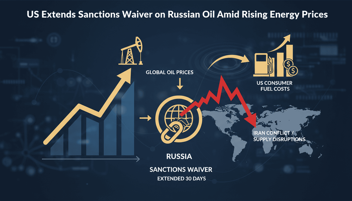US Extends Sanctions Waiver on Russian Oil Amid Rising Energy Prices