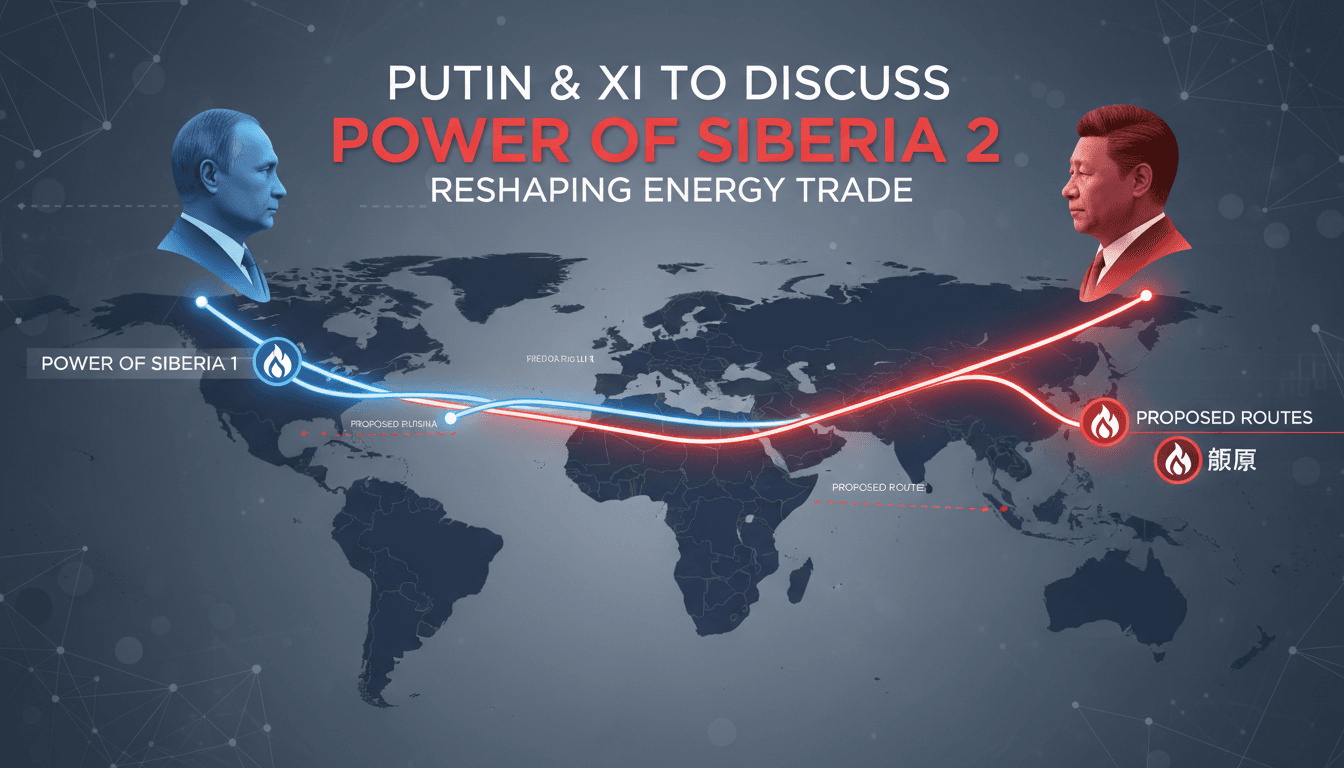 Putin to Discuss Power of Siberia 2 Pipeline with Xi in Beijing