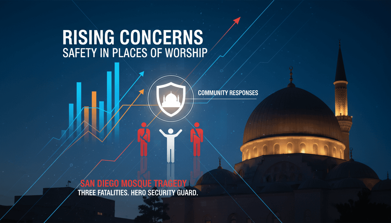 Shooting at San Diego mosque results in three fatalities including security guard hailed as hero