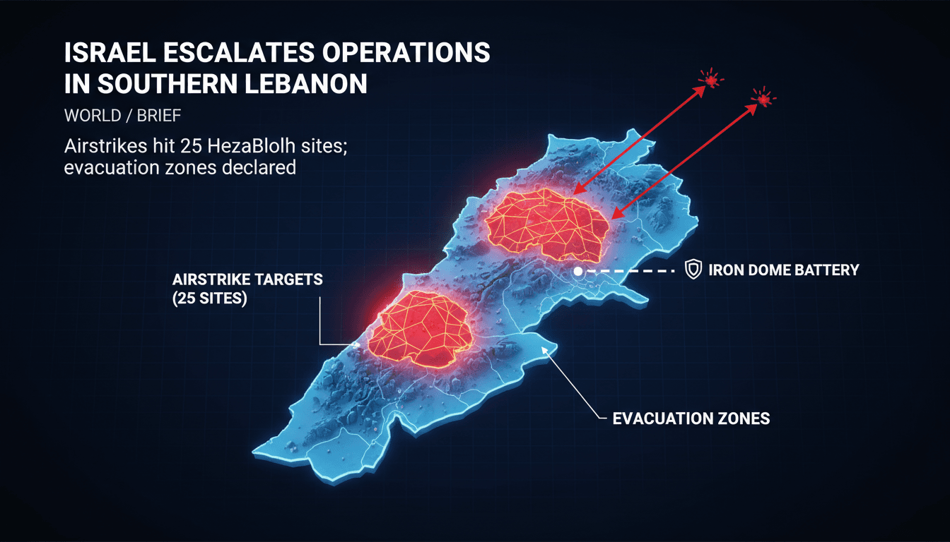 Israel escalates military operations against Hezbollah in southern Lebanon