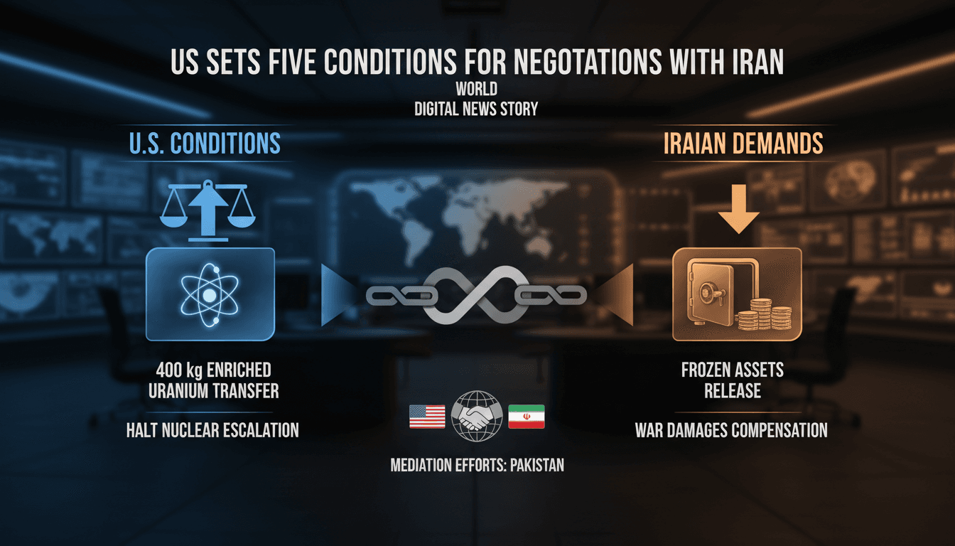 US Sets Five Conditions for Renewed Negotiations with Iran Amid Rising Tensions