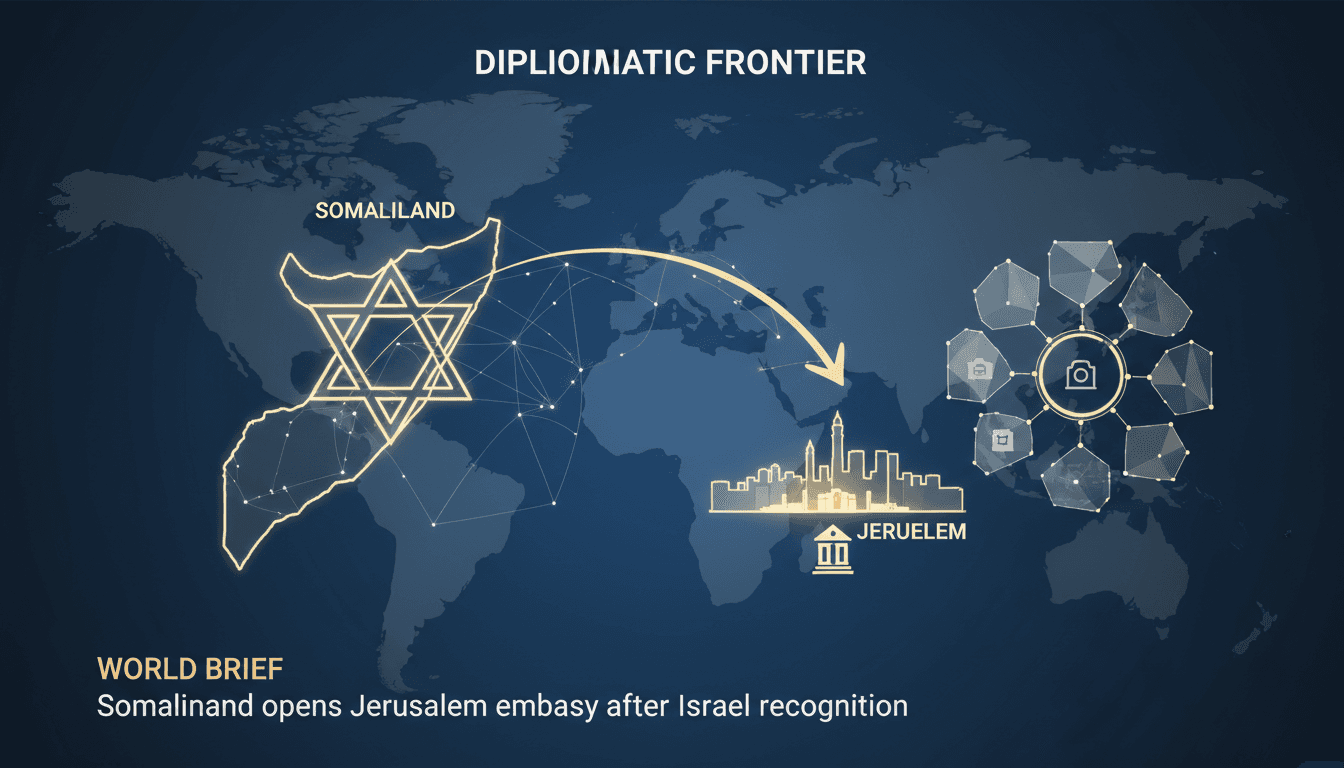 Somaliland opens its first embassy in Jerusalem following Israel's recognition of independence