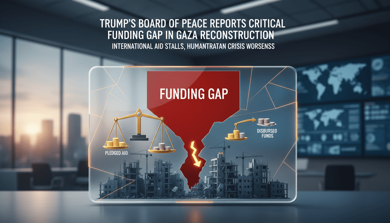Trump's Board of Peace Reports Critical Funding Gap in Gaza Reconstruction Efforts