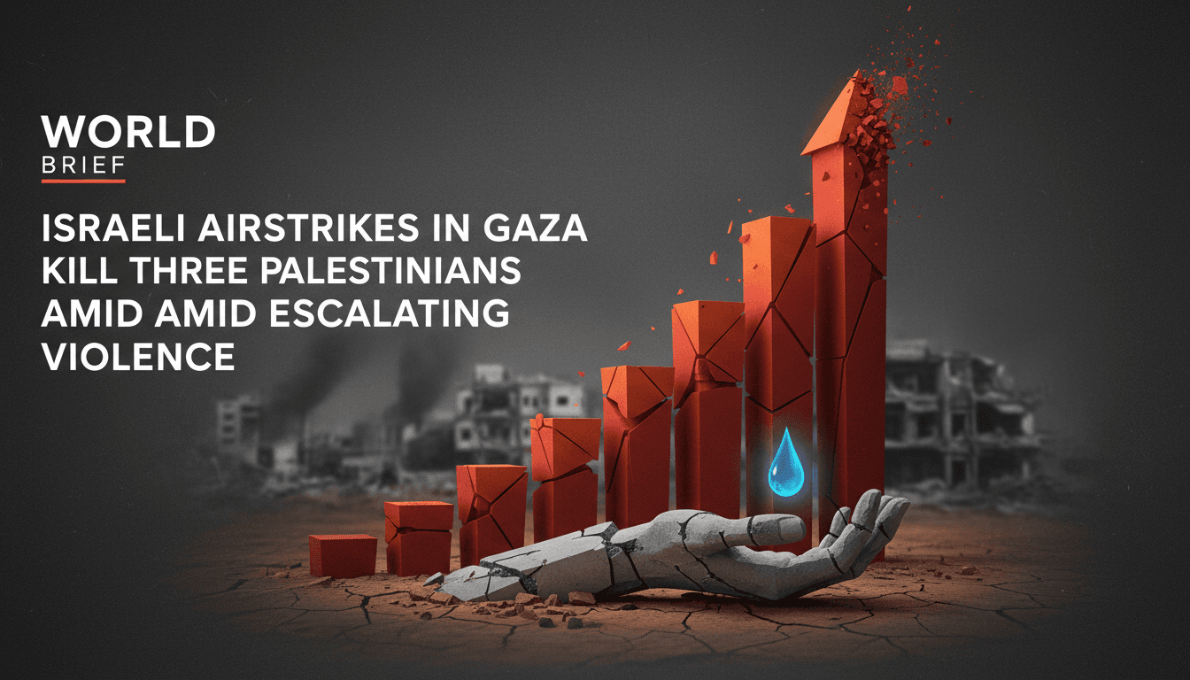 Israeli airstrikes in Gaza kill three Palestinians amid escalating violence