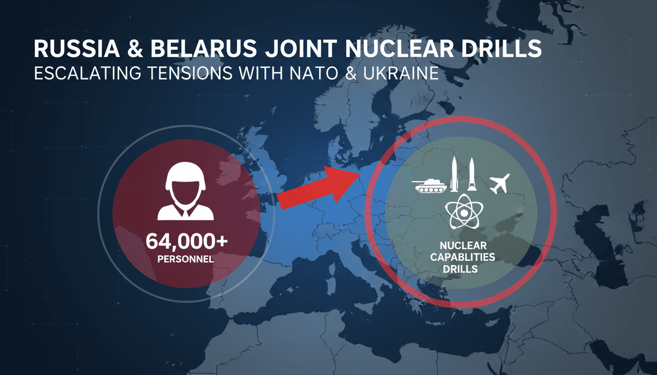 Russia and Belarus conduct joint nuclear drills amid escalating tensions with NATO and Ukraine