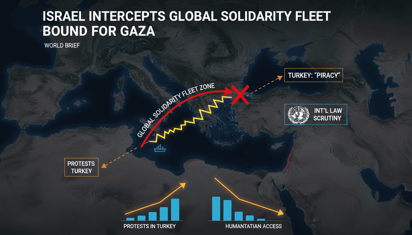 Israel Intercepts Global Solidarity Fleet Bound for Gaza