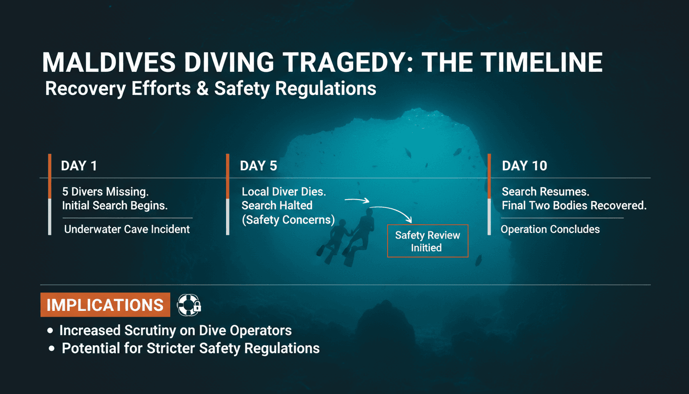 Recovery of Final Bodies from Maldives Diving Accident Concludes Search Efforts