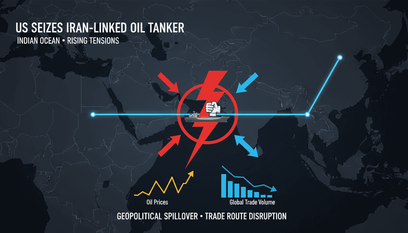 US Seizes Iran-Linked Oil Tanker in Indian Ocean Amid Rising Tensions