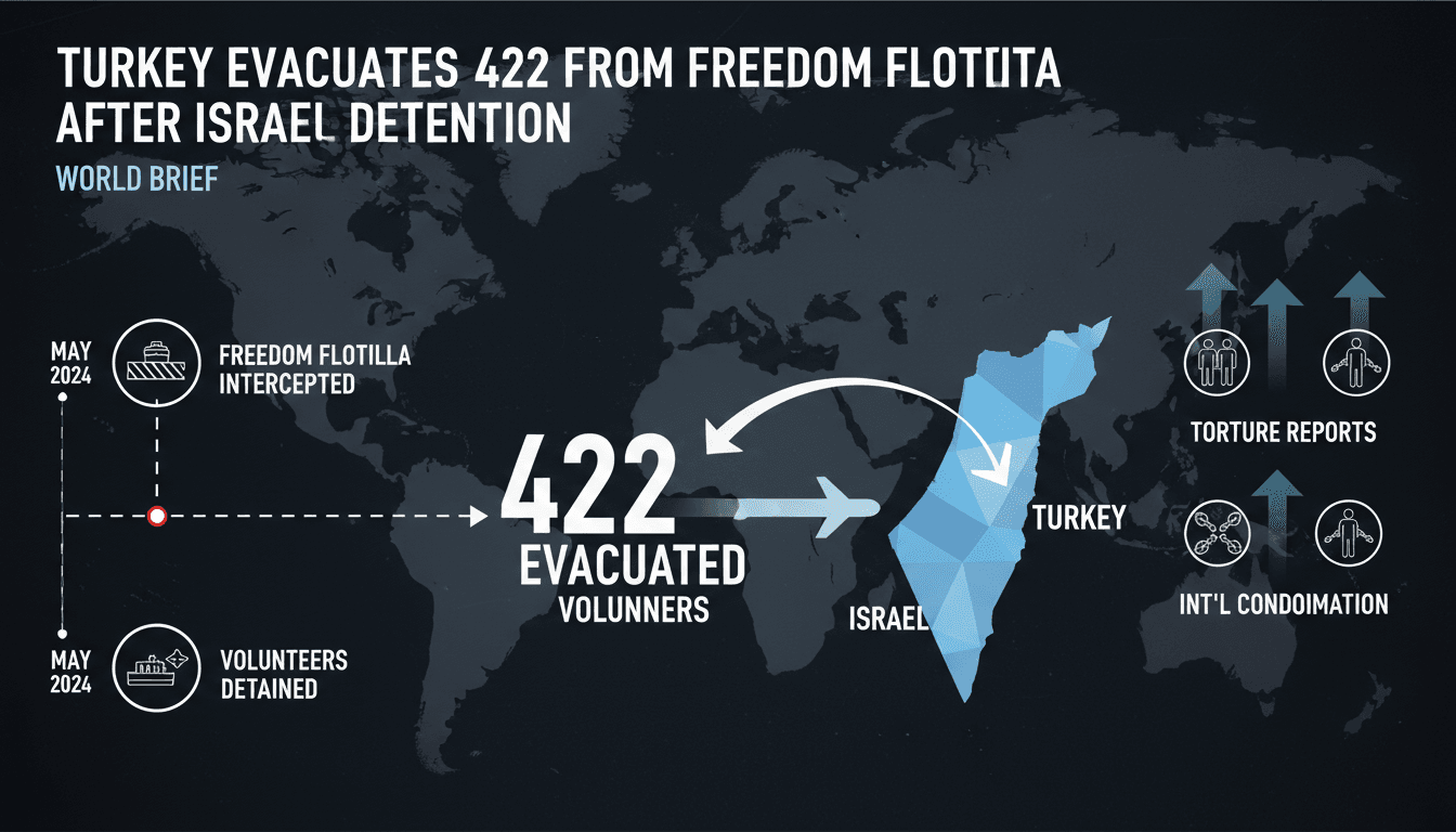 Evacuation of volunteers from the Freedom Flotilla by Turkey