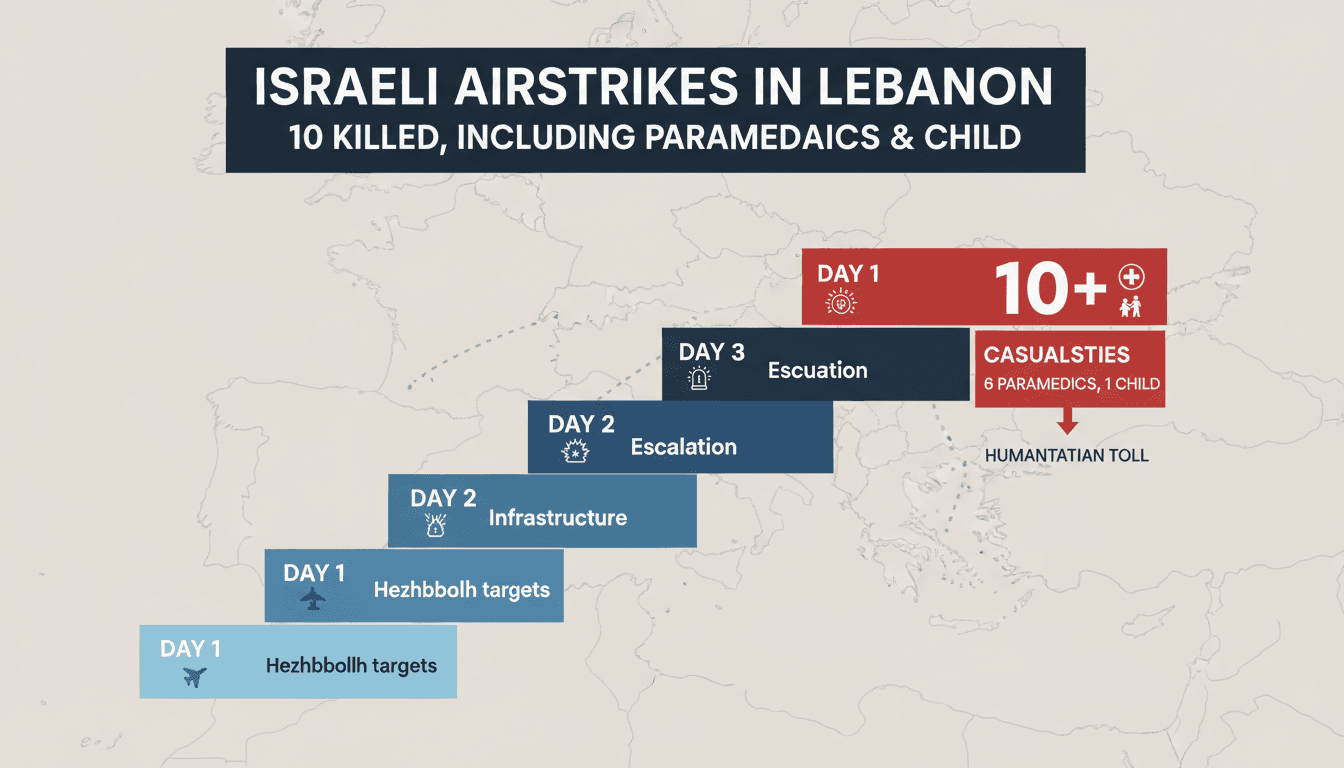 Israeli airstrikes in Lebanon leading to civilian casualties