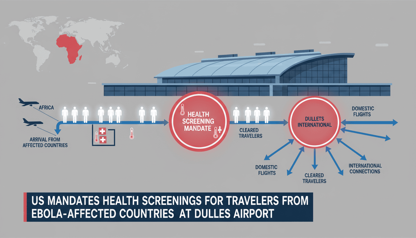 Health screenings at Dulles Airport for travelers from Ebola-affected countries