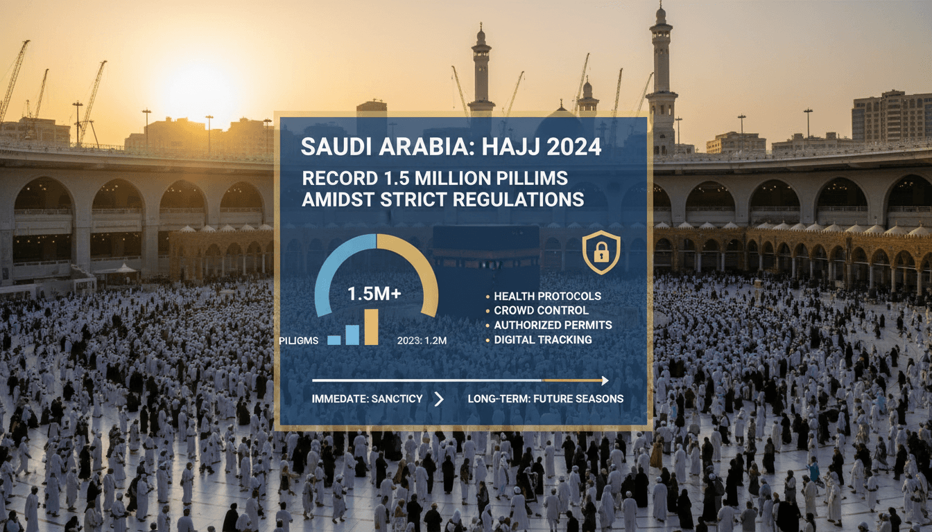 Pilgrims at the Kaaba during Hajj 2026 in Saudi Arabia.
