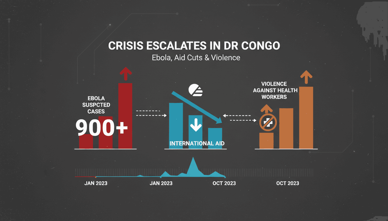 Health workers responding to the Ebola outbreak in the Democratic Republic of Congo.
