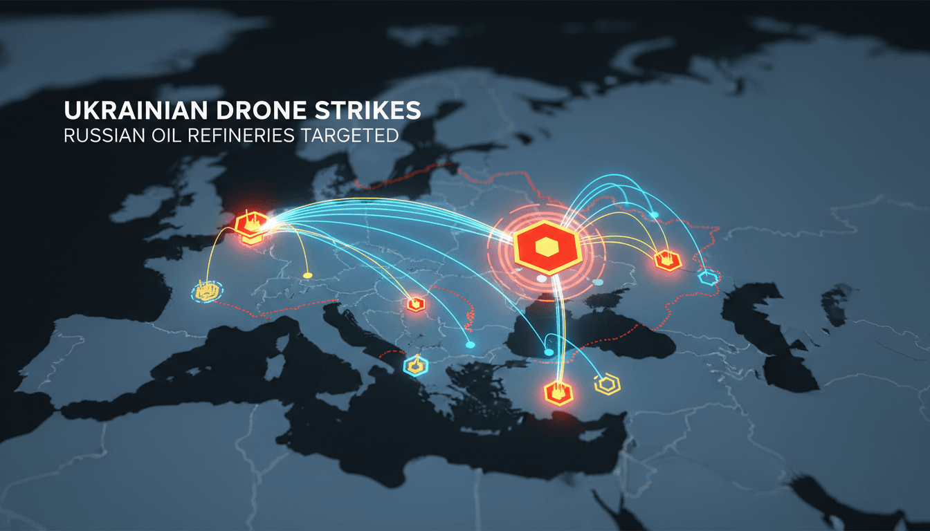 Ukrainian Forces Launch Significant Drone Strikes on Russian Oil Refineries