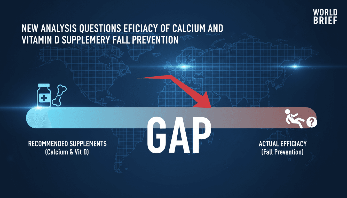 Analysis of calcium and vitamin D supplements for elderly fall prevention