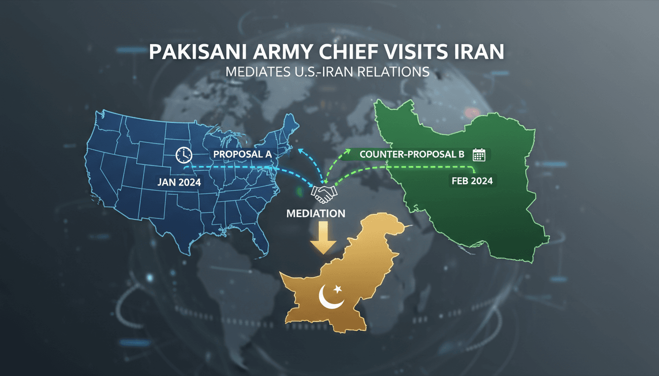 Pakistani Army Chief visits Iran to mediate U.S.-Iran relations