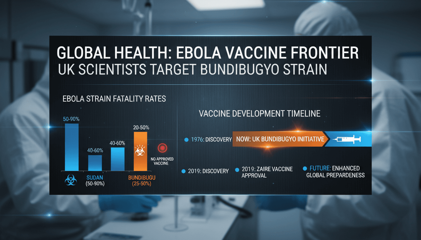 UK scientists working on an Ebola vaccine for the Bundibugyo strain