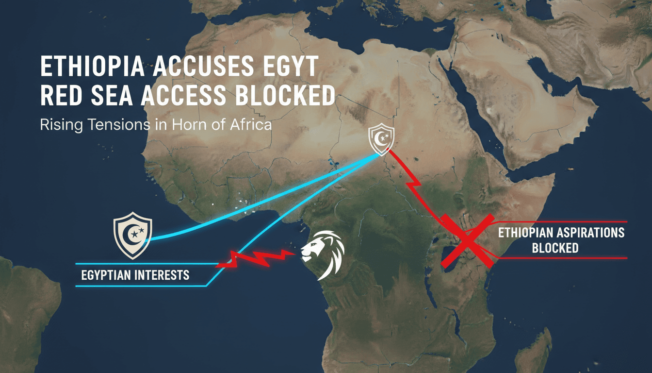 Ethiopia Accuses Egypt of Blocking Red Sea Access Amid Rising Tensions
