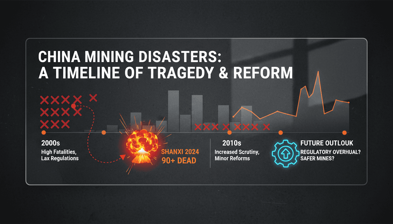 Rescue operations underway at the Shanxi coal mine explosion site.