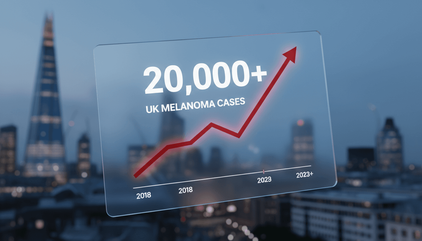 UK Melanoma Skin Cancer Cases Exceed 20,000 for the First Time