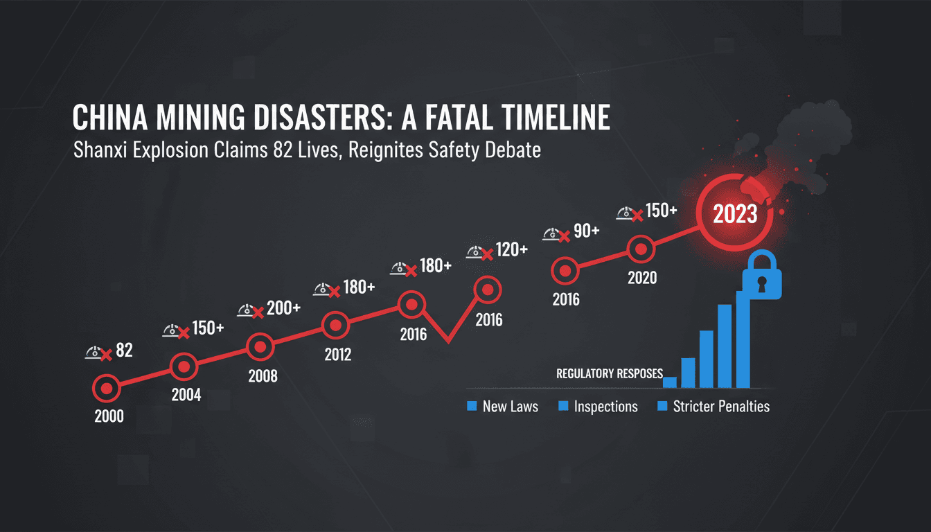 Coal mine explosion in Shanxi province results in 82 fatalities