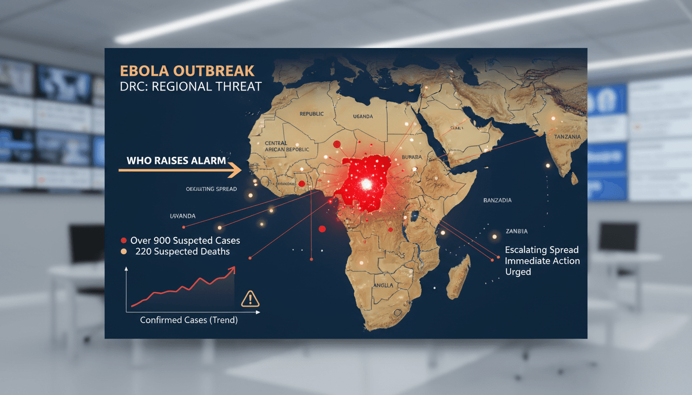 WHO raises alarm over Ebola outbreak in the Democratic Republic of Congo