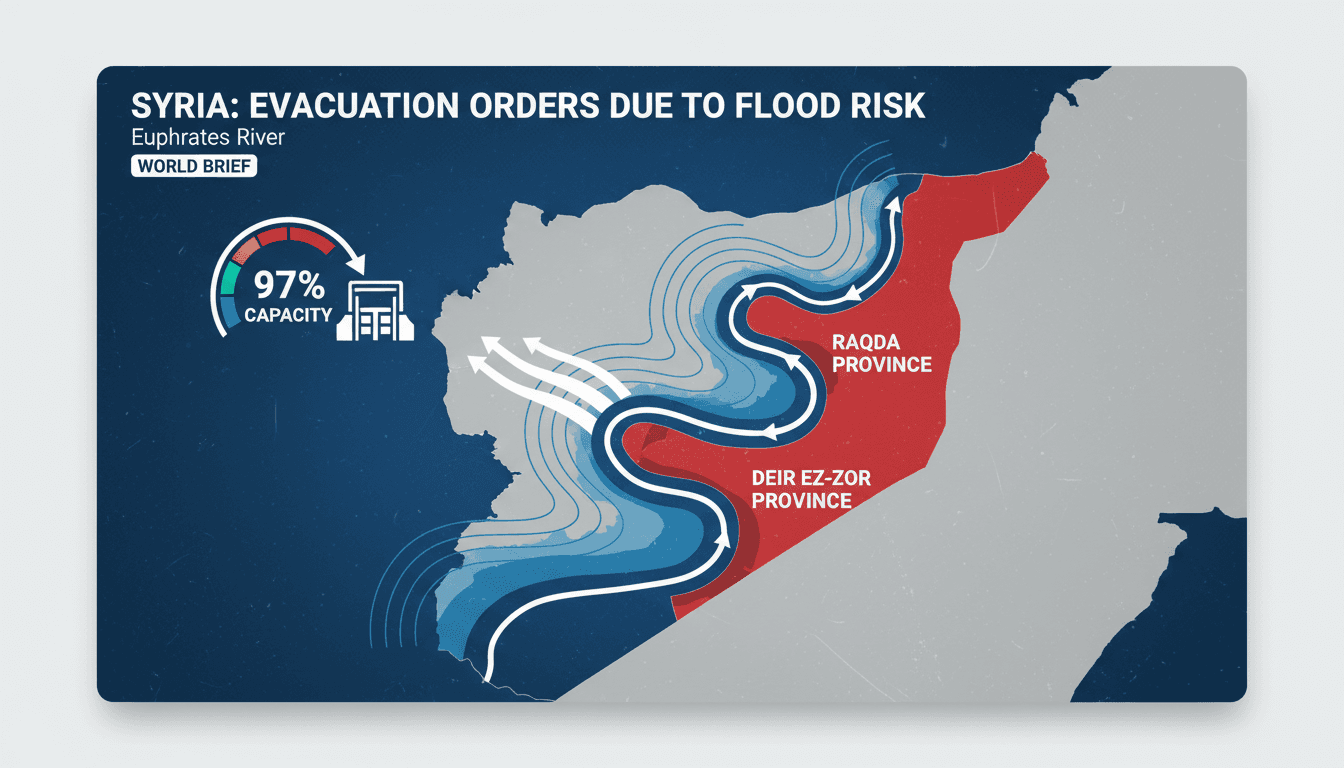 Evacuation orders in Syria due to flooding risks near Euphrates River