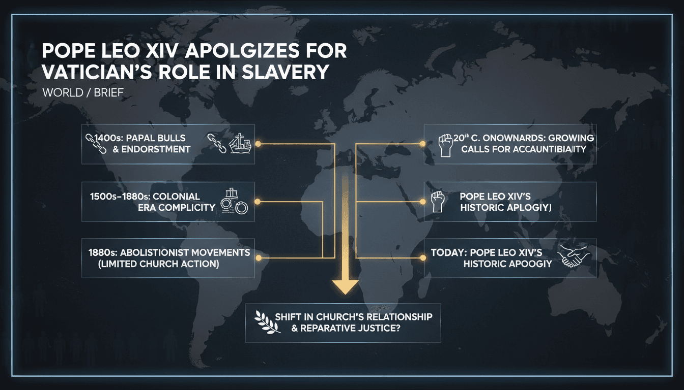 Pope Leo XIV issues historic apology for Vatican's role in slavery