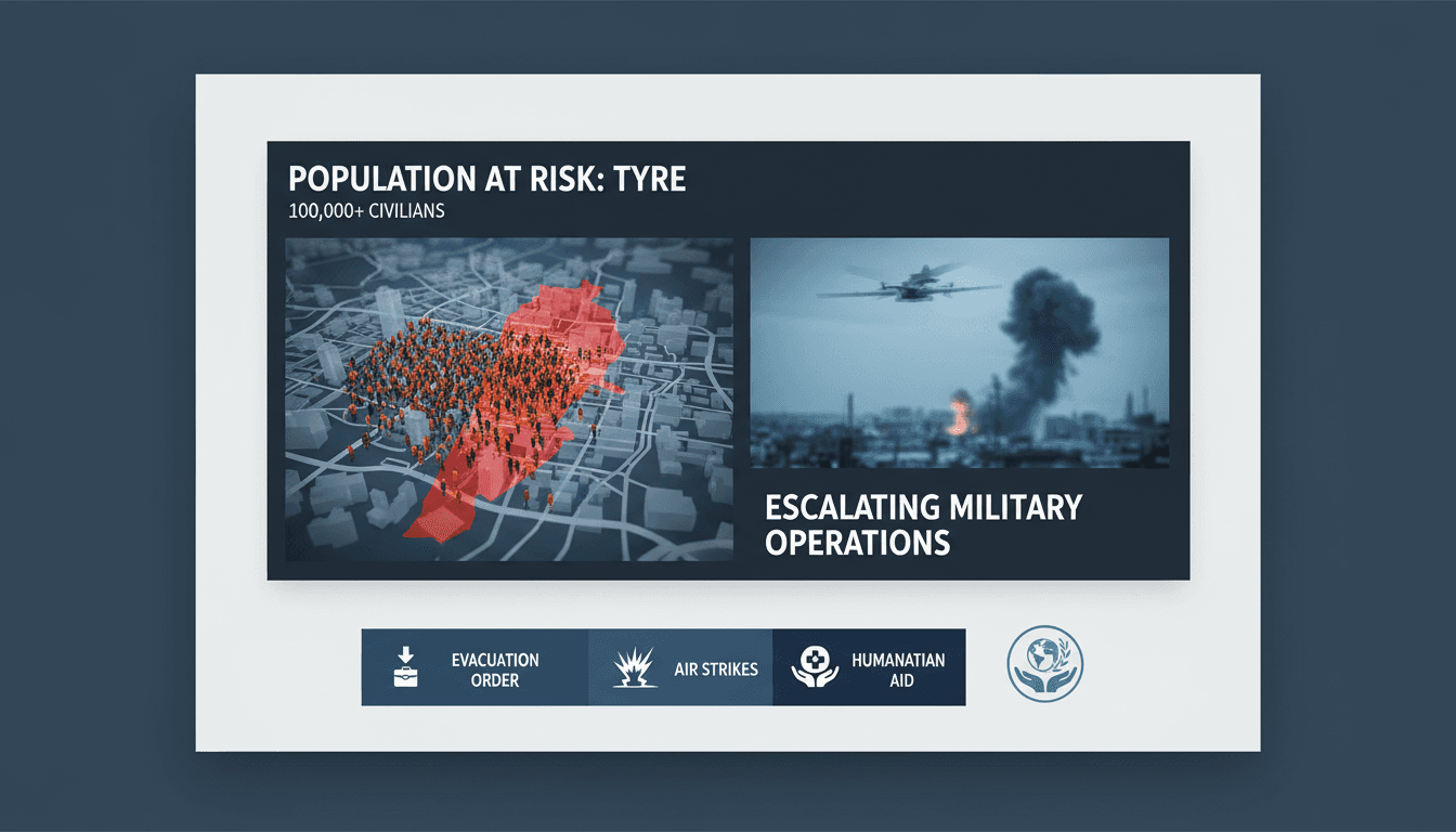 Evacuation order in Tyre, Lebanon amid military operations