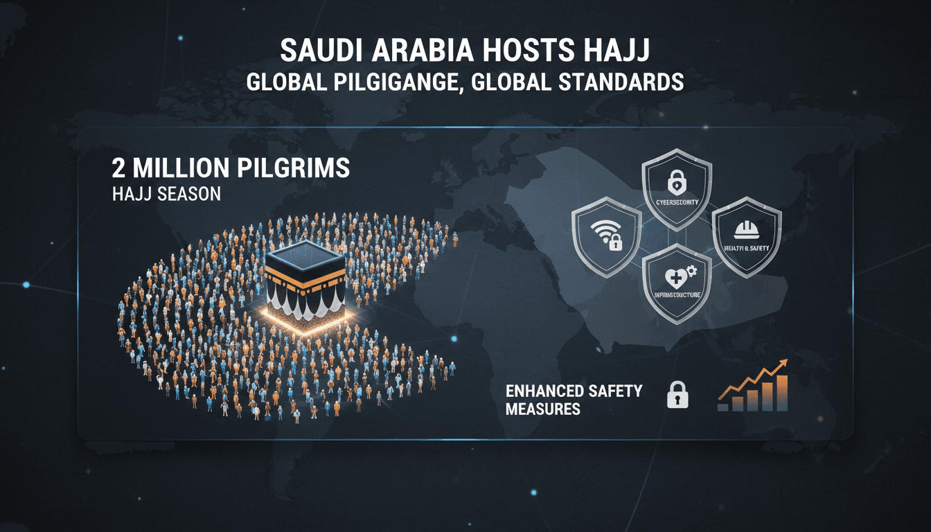 Pilgrims at Hajj with enhanced safety measures in Saudi Arabia