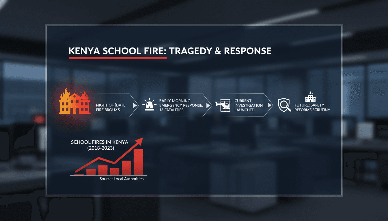 Fire at boarding school in Nakuru County, Kenya, resulting in student fatalities.
