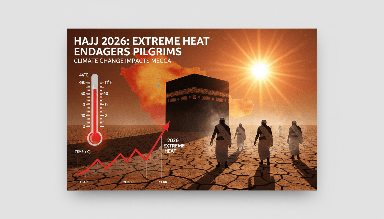 Hajj pilgrimage in 2026 faces extreme heat conditions impacting safety of participants